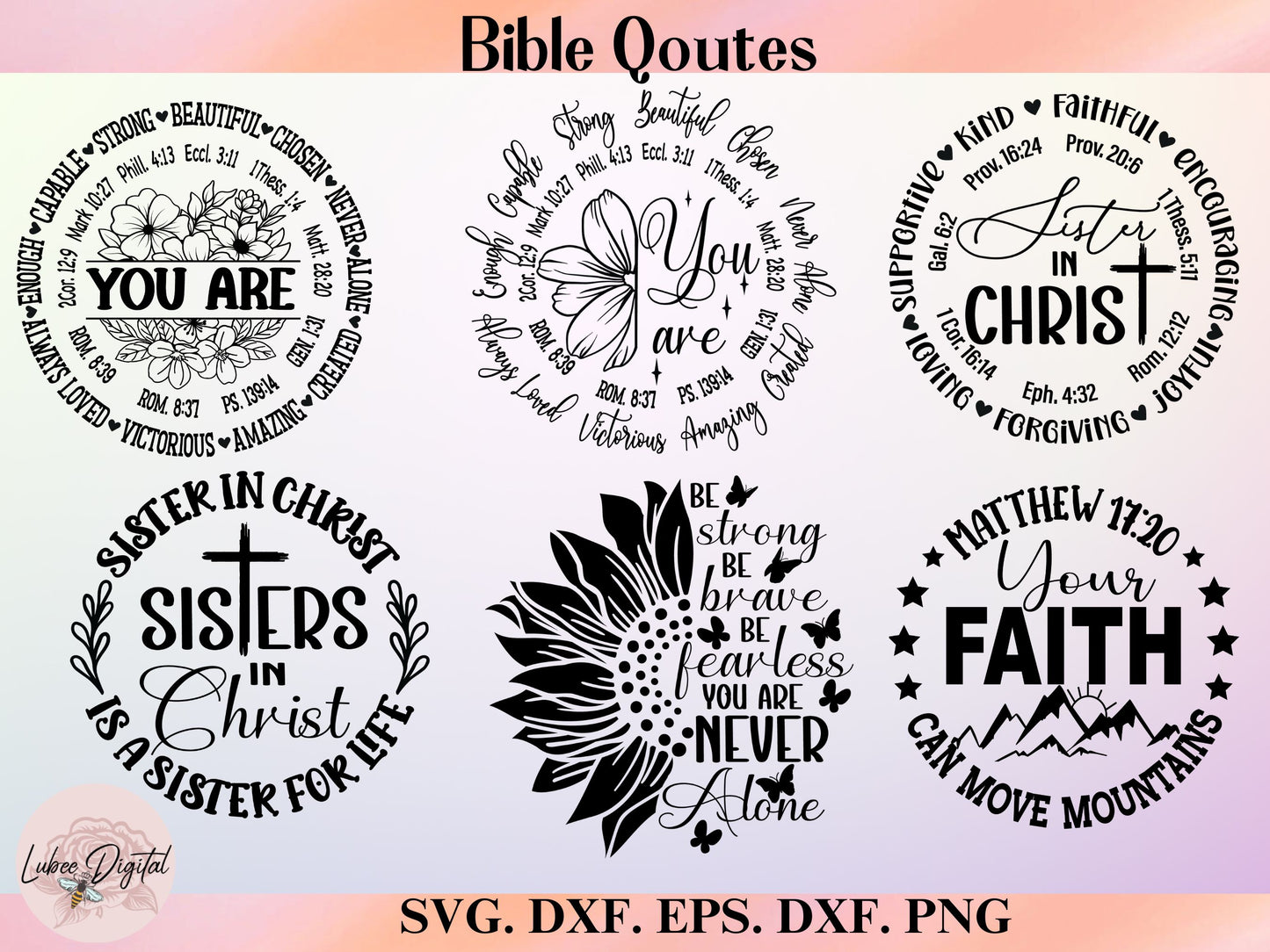 You are inspiration Cut File Biblical Verses Christian Inspiration SVG, Bible Verses Church Gift Instant Download