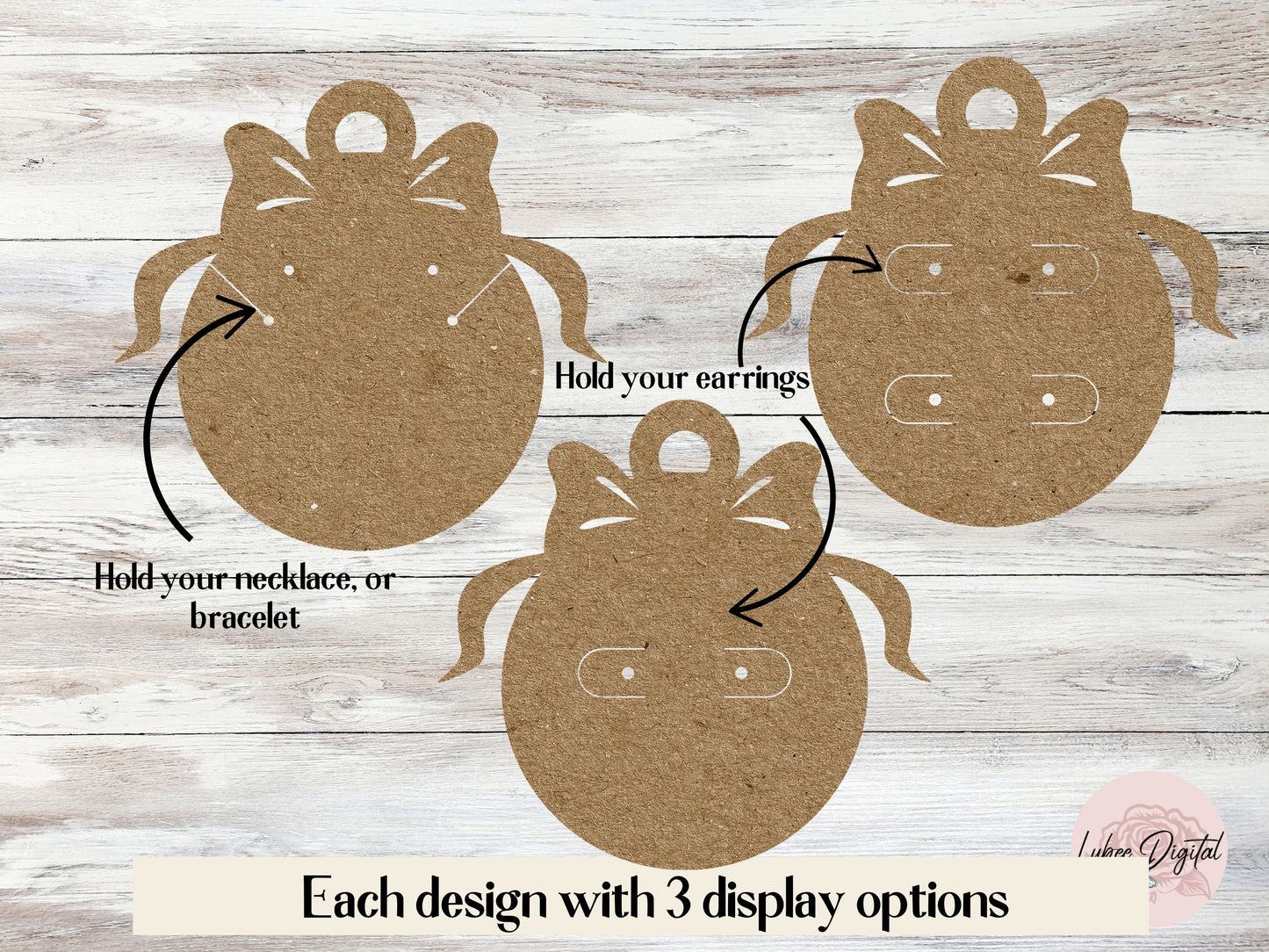 Christmas Jewelry card holder templates,Earring card display template cutting files Jewelry packaging Cricut Christmas Jewelry Gifts