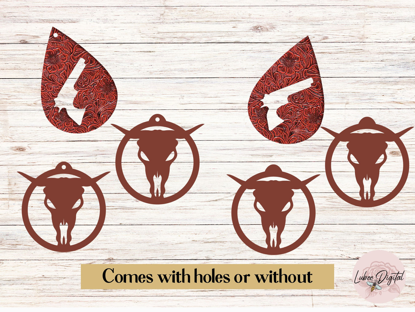 Western Earrings Bundle SVG, Laser Cut Earrings SVG, Faux Leather Earrings, Cowboy Earrings Cut File For Cricut, Glowforge Earrings