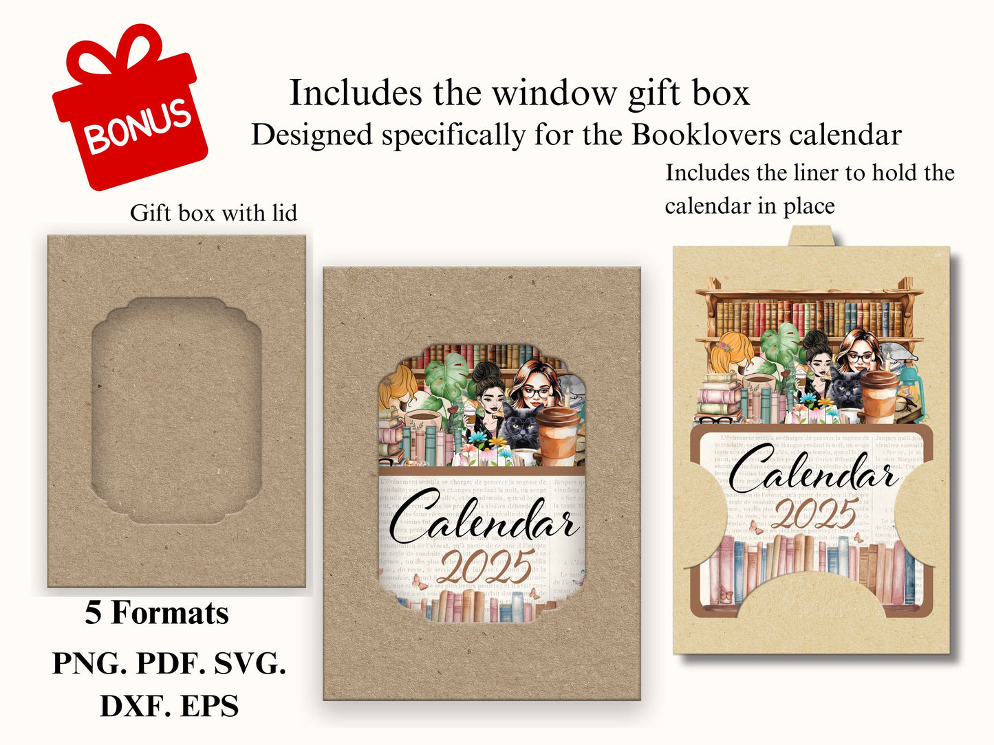 2025 Desk Calendar Book Lovers Bookworm Calendar, Book Lady Calendar, Cat Calendar Mini Printable Calendar,PNG Book Lovers Gift Desk Planner