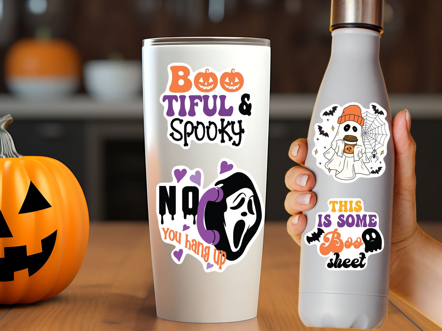 Spooky Readers Halloween Printable PNG Stickers 2,Digital Book Lover Stickers Gift Laptop Print then Cut Witches Stickers