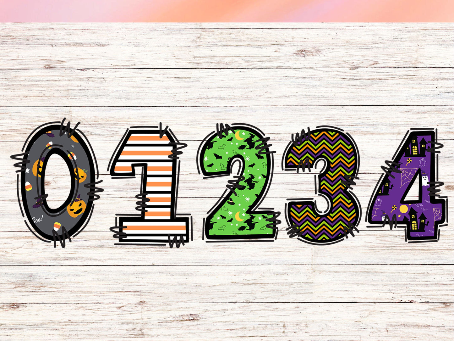 Spooky Halloween Printable PNG Doodle letters, Doodle Alpha Bundle,Doodle Set PNG Digital Spooky Alphabet