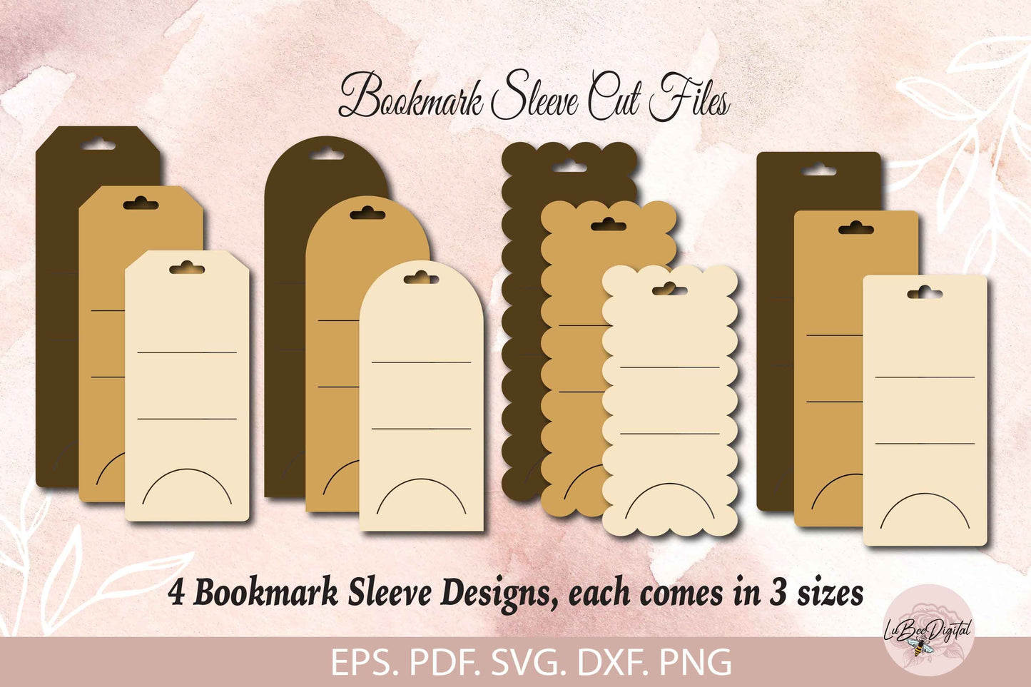 Bookmark Sleeve Template SVG,Bookmark Packaging cut files,Bookmark Display Card,Bookmark Holder Template,Cricut Bookmark,Bookmark Label Tags