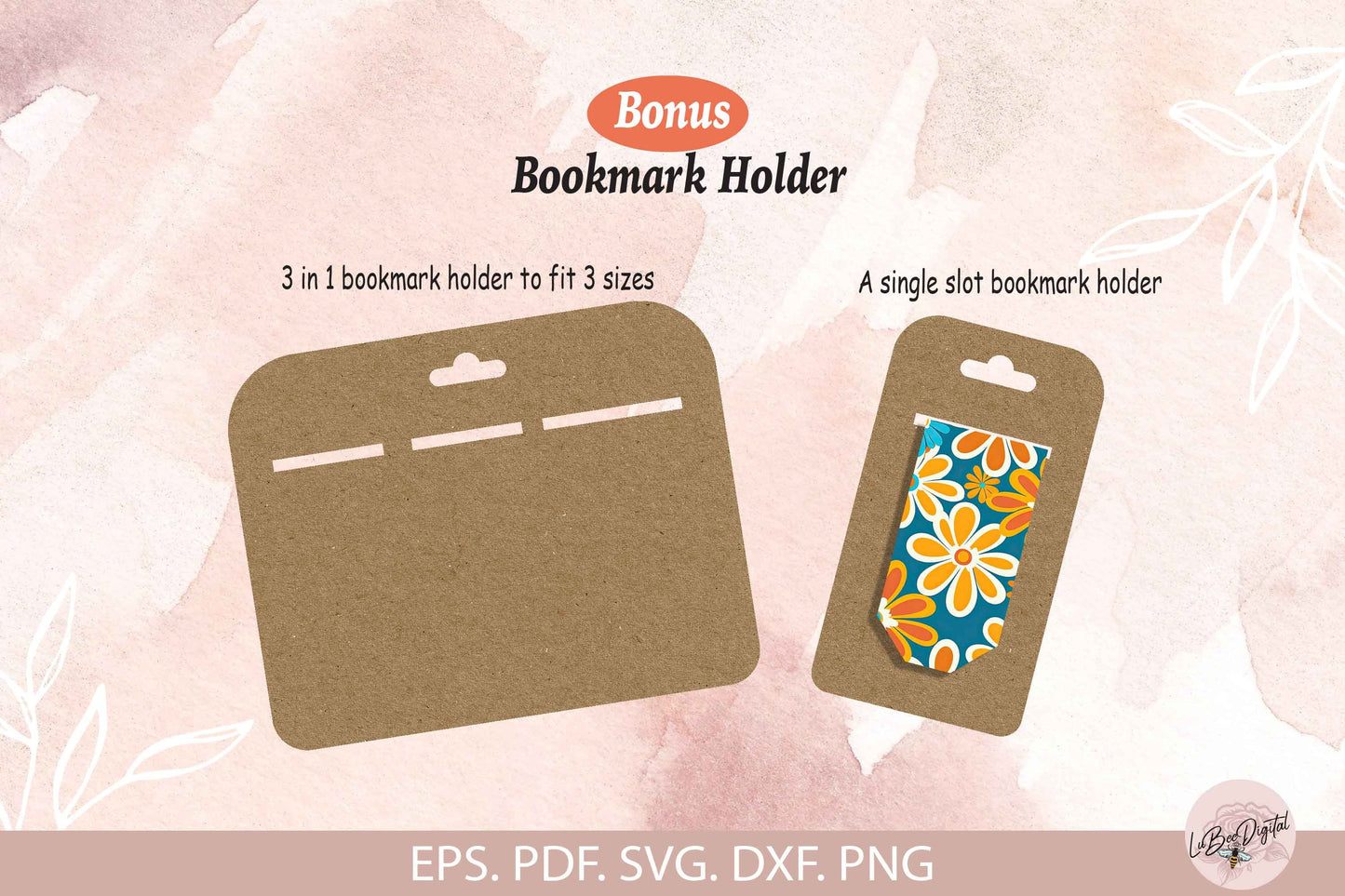 Magnetic Bookmark SVG, Page Keeper Template, Laminated Bookmark Template, Packaging cut files,Bookmark Display Card,Cricut Bookmark Holder