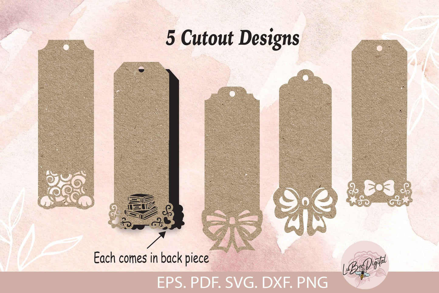 Bookmark Template SVG, Page Keeper Template, Laminated Bookmark Template, Packaging cut files,Bookmark Display Card,Cricut Bookmark Holder