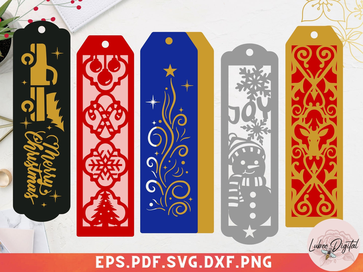 Bookmark Christmas SVG, Page Keeper Template,Winter bookmarks paper cut,Holiday Bookmark SVG,Christmas page Keeper,Cricut Bookmark Cut File