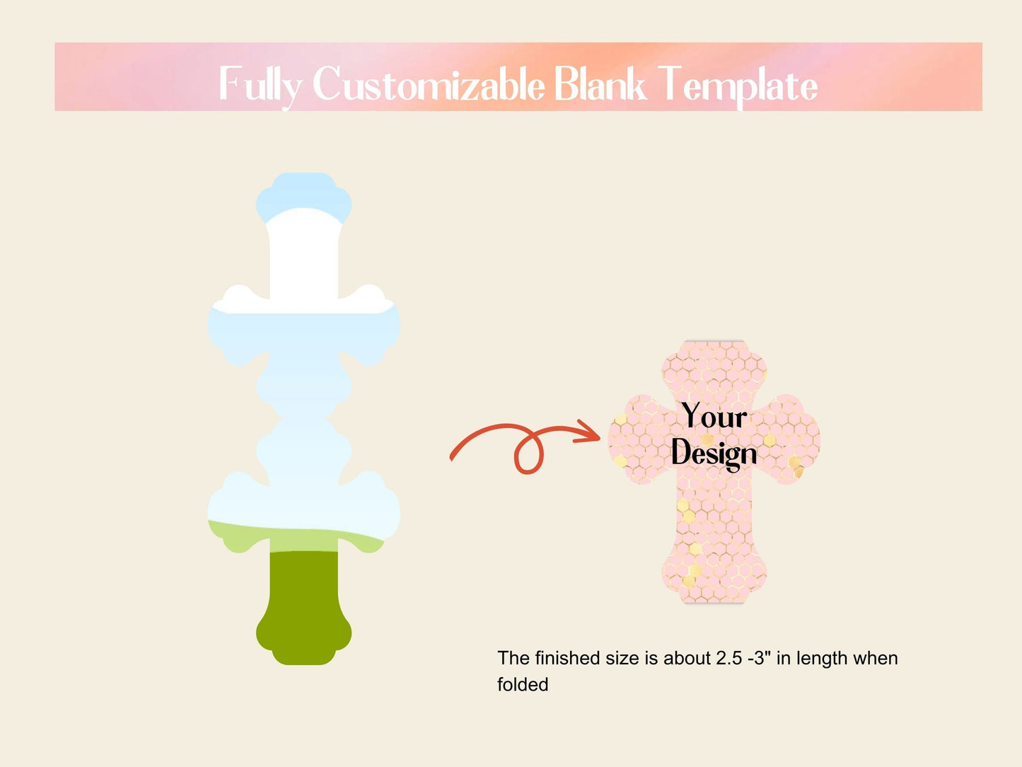 Canva Magnetic Cross Bookmark,Make Your Own CANVA Bookmark Template,Editable Canva Template Sublimation PNG,Drag and Drop Bookmark