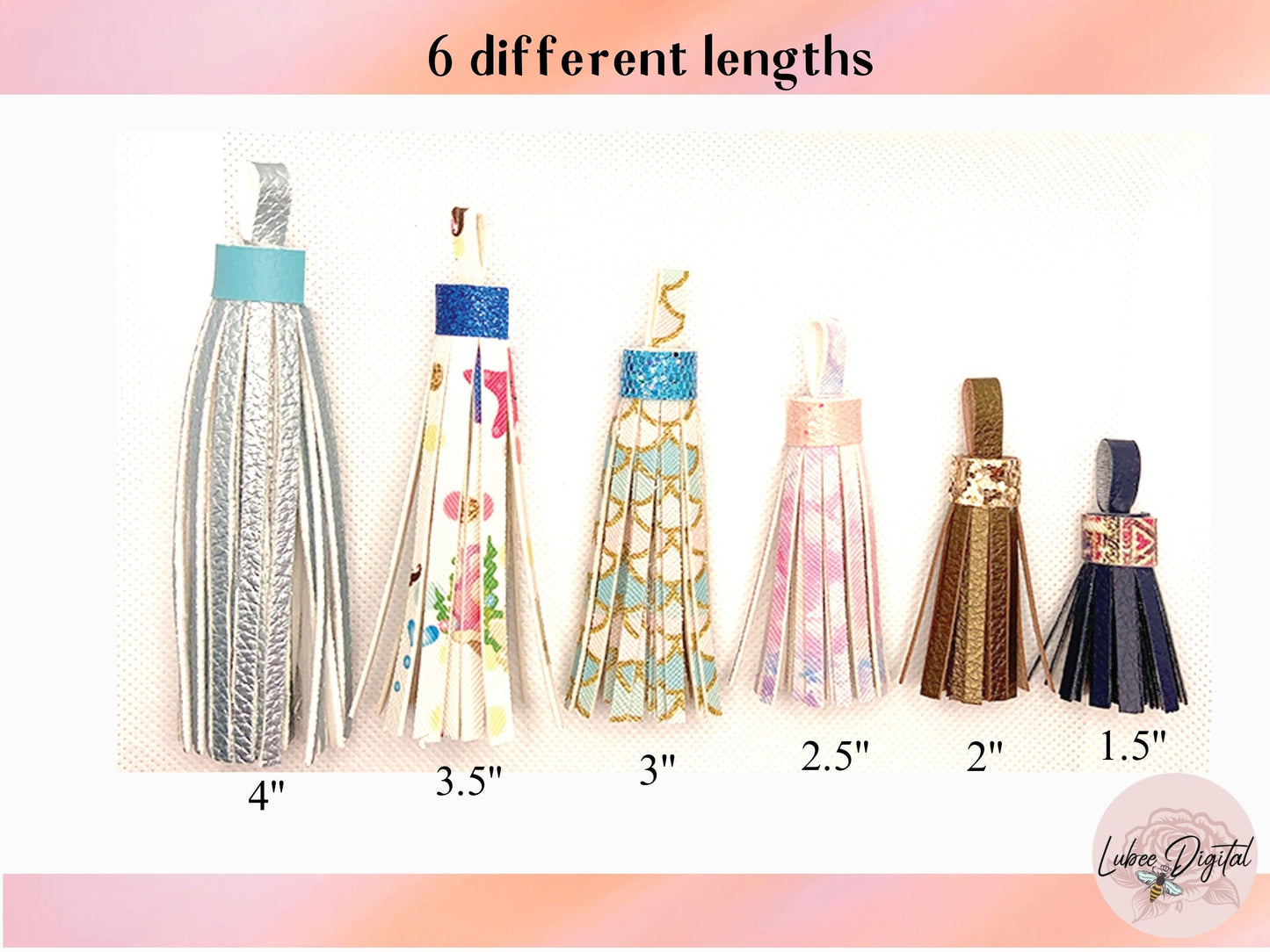 Tassel Keychain Template,Keychain Leather Template Tassel SVG, Fringe Leather Keyring,Tassel Charm,Tassel Zipper Pull Cut File