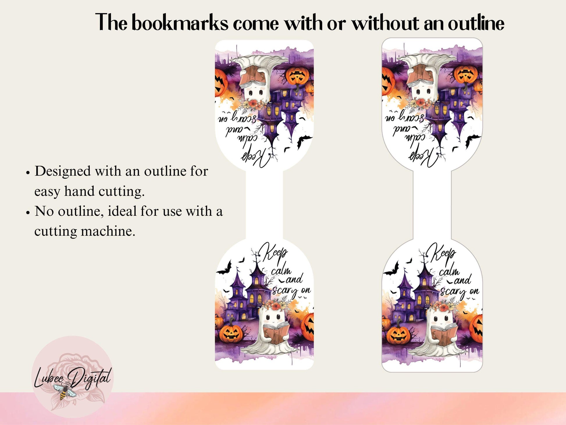 Halloween Ghost Printable Magnetic Bookmark,Halloween Book Club Holographic book lover,Spooky Ghost Planner Clip,Ghost Reading Book Bookmark